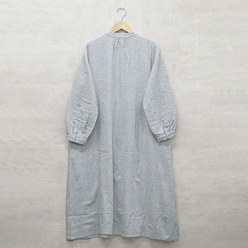 Branch m‘.,ブランチエム,ナチュラル,30代,40代,50代,60代,コットン,ゆったり,綿,起毛,コットンリネン,綿麻,ワンピース,シャツワンピース,ピンタックワンピース,