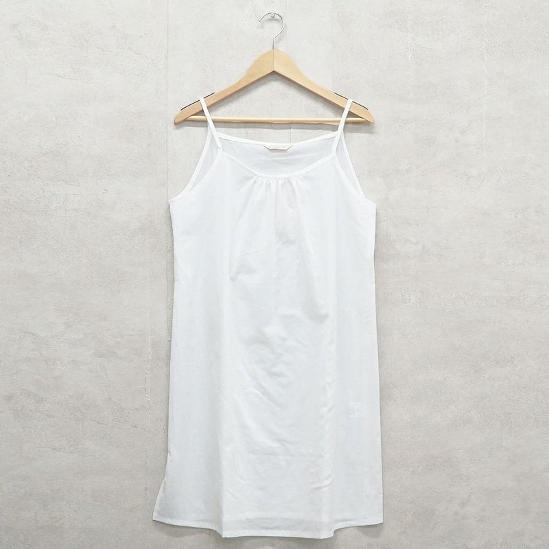 Branch m‘.,ブランチエム,ナチュラル,30代,40代,50代,60代,コットン,ゆったり,綿,インナー,キャミソール,ワンピース,キャミソールワンピース,スリップ,オーガニック,ガーゼ