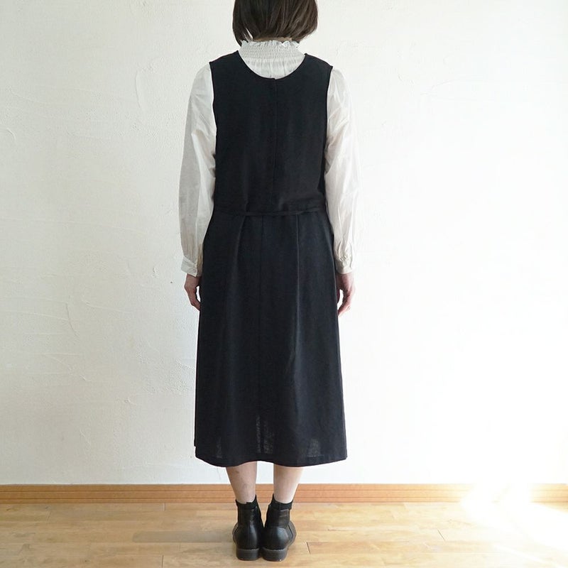 Branch m‘.,ブランチエム,ナチュラル,30代,40代,50代,60代,リネン,ゆったり,ワンピース,コットンリネンワンピース,コットンリネン,2way,2wayワンピース,ノースリーブワンピース,ジャンパースカート,フォーマル,オケージョン,セットアップ