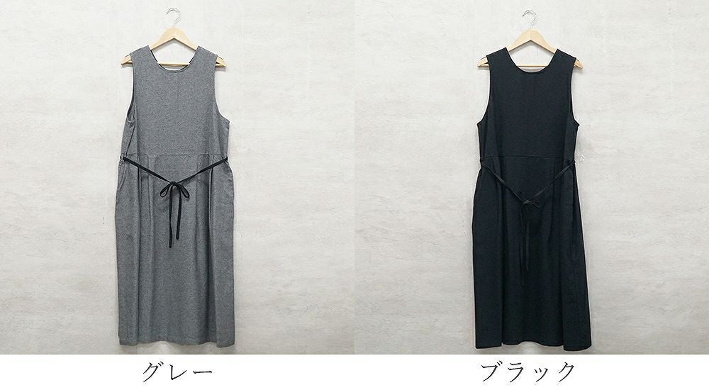 Branch m‘.,ブランチエム,ナチュラル,30代,40代,50代,60代,リネン,ゆったり,ワンピース,コットンリネンワンピース,コットンリネン,2way,2wayワンピース,ノースリーブワンピース,ジャンパースカート,フォーマル,オケージョン,セットアップ