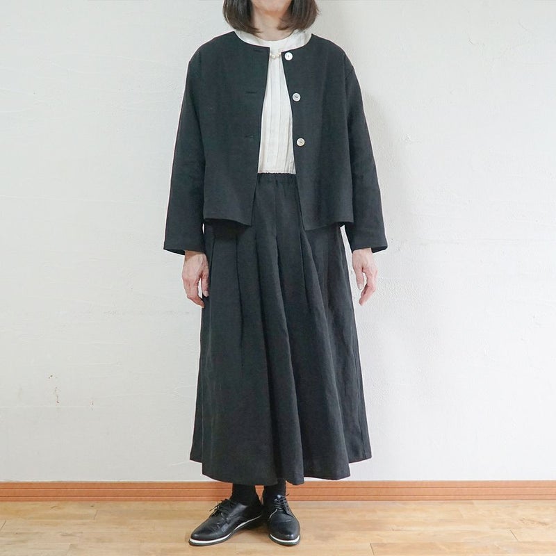 Branch m‘.,ブランチエム,ナチュラル,30代,40代,50代,60代,リネン,ゆったり,フォーマル,オケージョン,セットアップお仕事,スカート,リネンスカート,タックスカート,