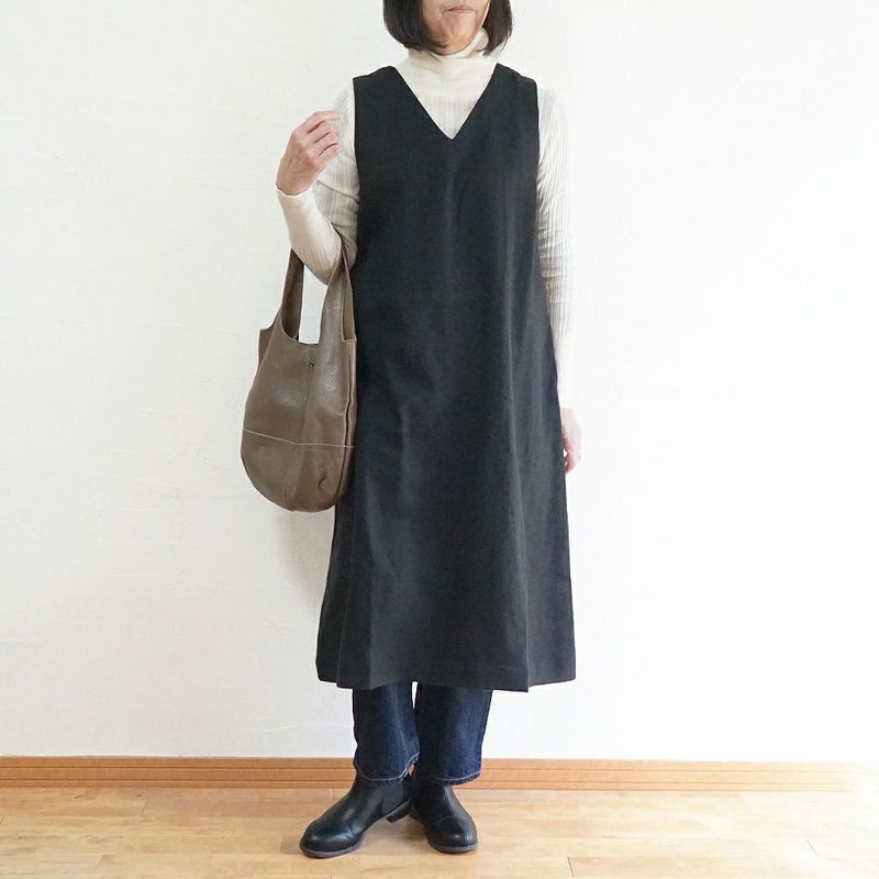 Branch m‘.,ブランチエム,ナチュラル,30代,40代,50代,60代,リネン,ゆったり, ワンピース,リネンワンピース,ノースリーブワンピース,Vネック,Vネックワンピース,フォーマル,オケージョン,セットアップ