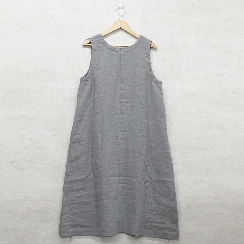 Branch m‘.,ブランチエム,ナチュラル,30代,40代,50代,60代,リネン,ゆったり, ワンピース,リネンワンピース,ノースリーブワンピース,Vネック,Vネックワンピース,フォーマル,オケージョン,セットアップ