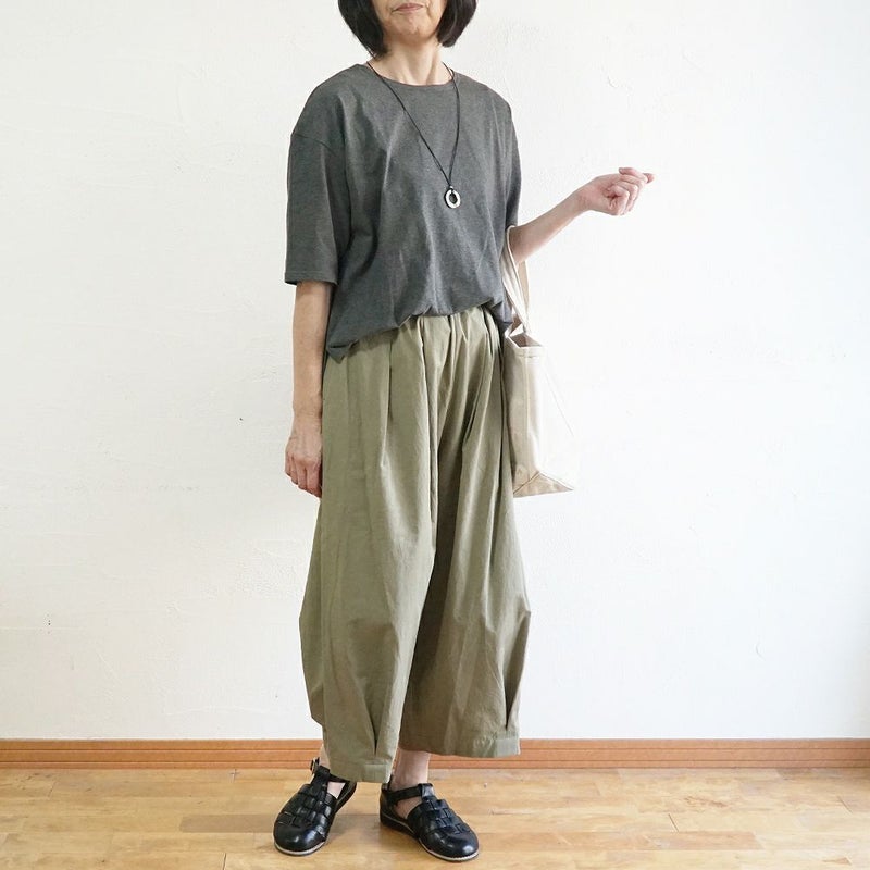 Branch m‘.,ブランチエム,ナチュラル,30代,40代,50代,60代,リネン,ゆったり,麻,コットンリネン,綿麻,パンツ,ボウルパンツ,ワイドパンツ,フィグパンツ,