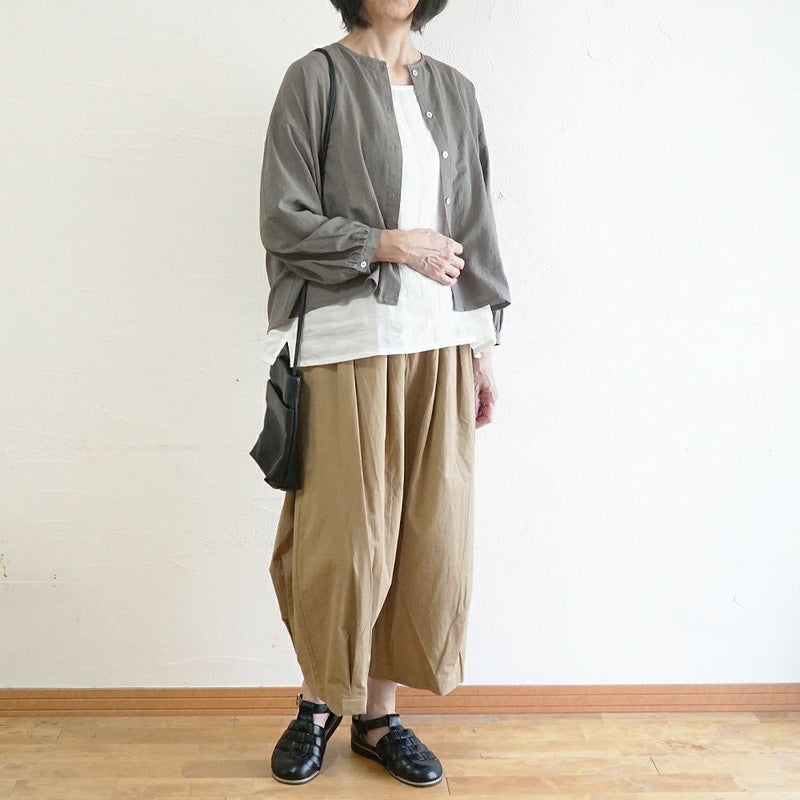 Branch m‘.,ブランチエム,ナチュラル,30代,40代,50代,60代,リネン,ゆったり,麻,コットンリネン,綿麻,パンツ,ボウルパンツ,ワイドパンツ,フィグパンツ,