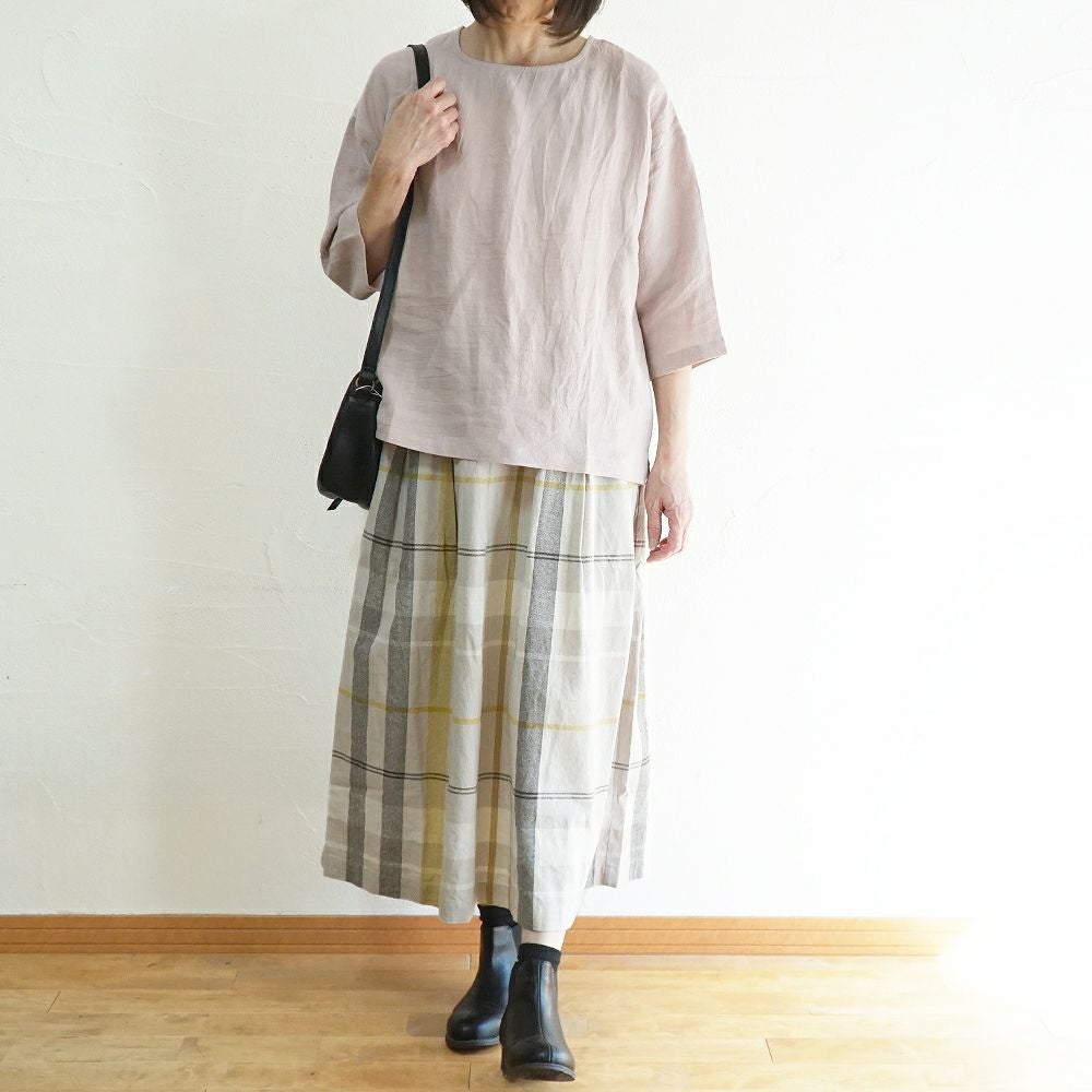 Branch m‘.,ブランチエム,ナチュラル,30代,40代,50代,60代,リネン,ゆったり,麻,コットンリネン,綿麻,パンツ,ボウルパンツ,ワイドパンツ,フィグパンツ,