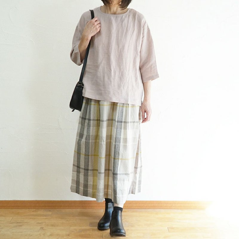 Branch m‘.,ブランチエム,ナチュラル,30代,40代,50代,60代,リネン,ゆったり,麻,コットンリネン,綿麻,パンツ,ボウルパンツ,ワイドパンツ,フィグパンツ,
