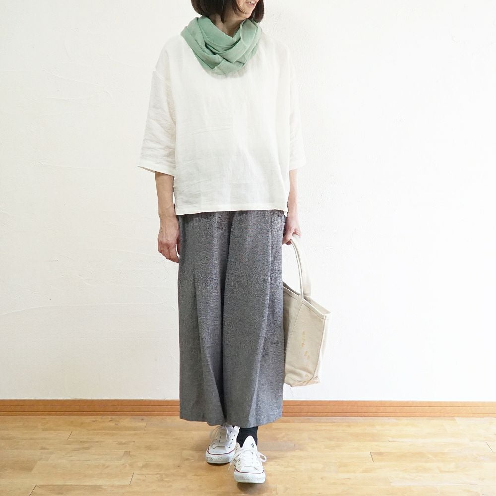 Branch m‘.,ブランチエム,ナチュラル,30代,40代,50代,60代,リネン,ゆったり,麻,コットンリネン,綿麻,パンツ,ボウルパンツ,ワイドパンツ,フィグパンツ,