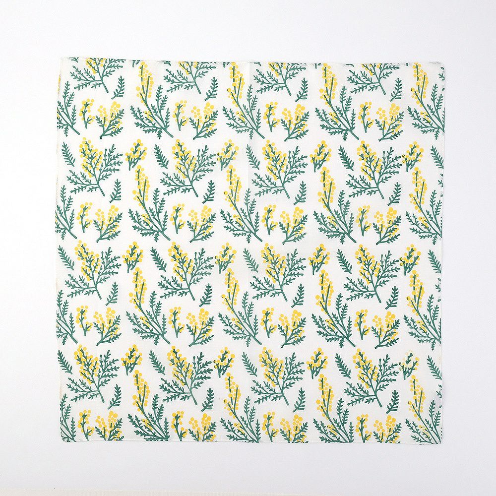 Branch m‘.,ブランチエム,ナチュラル,30代,40代,50代,60代,ハンカチ,花柄,ミモザ