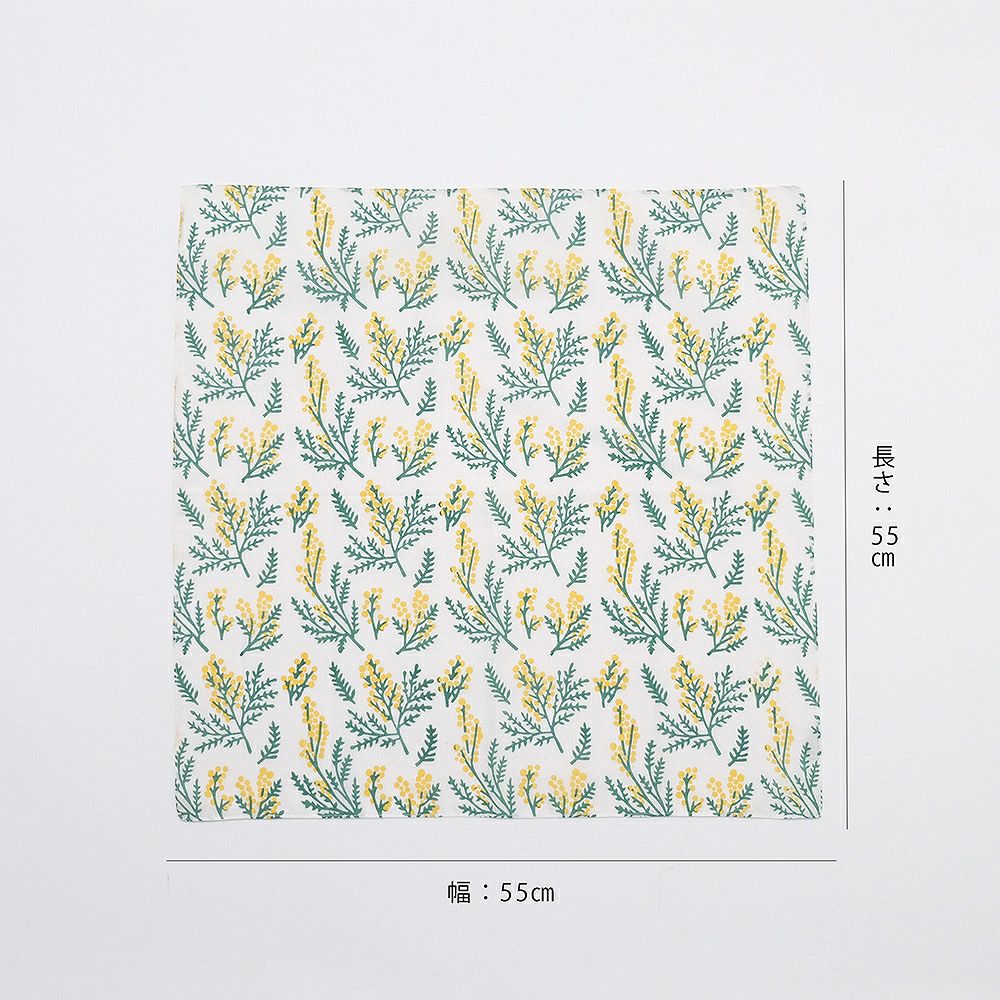 Branch m‘.,ブランチエム,ナチュラル,30代,40代,50代,60代,ハンカチ,花柄,ミモザ