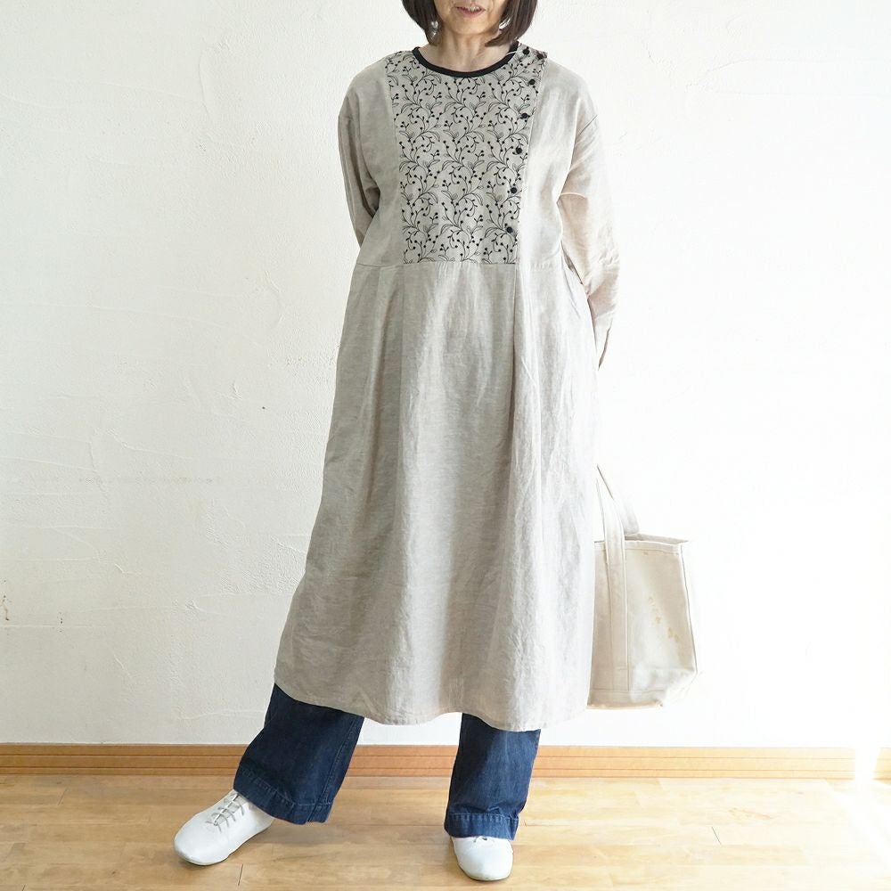 ISW25ESP15032】 コットンリネン刺繍・ワンピース | ブランチエム│50