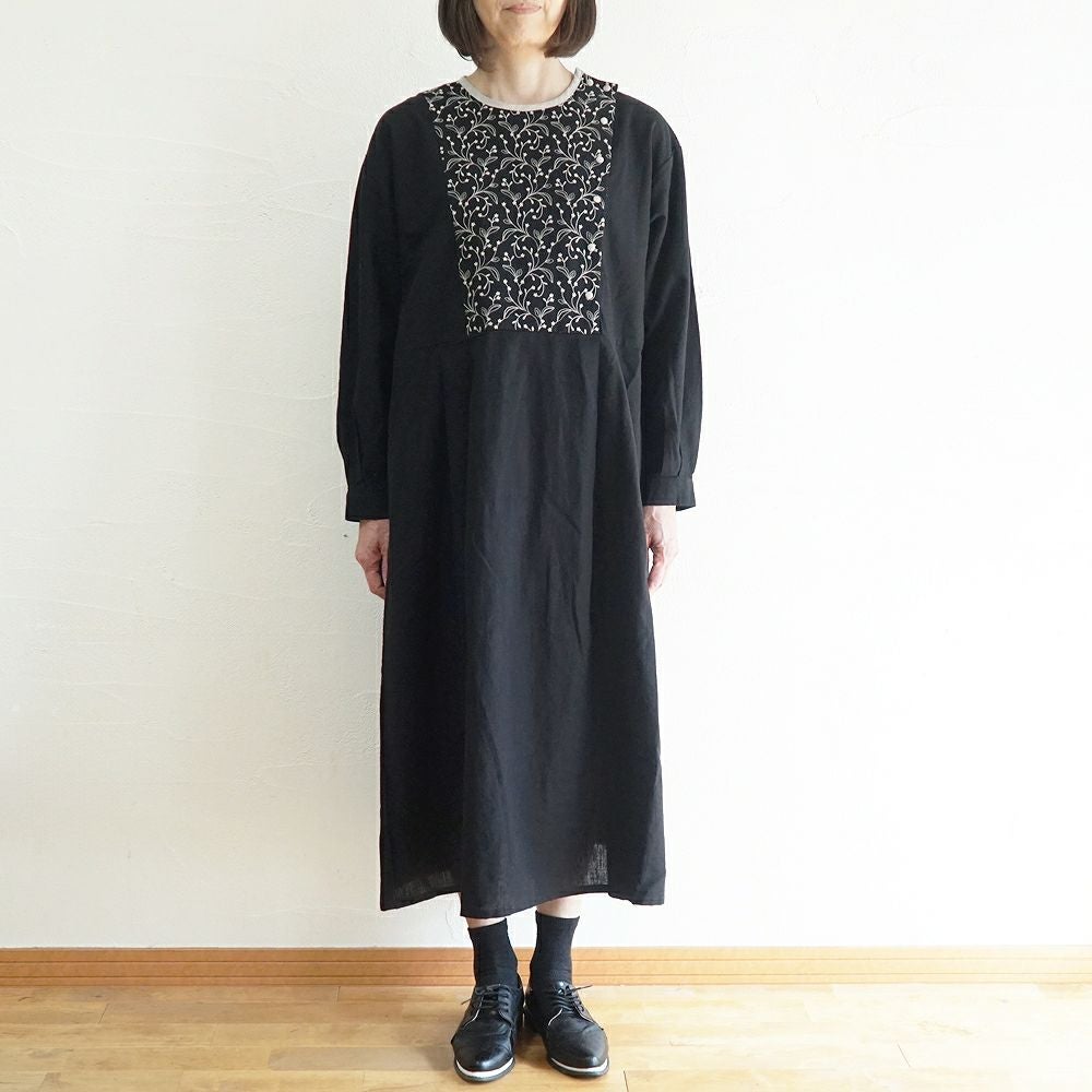 フォロー割☆プランテーション コットンリネン刺繍チュニックワンピース 七分袖 ISW25ESP15032】 コットンリネン刺繍・ワンピース | ブランチエム│50