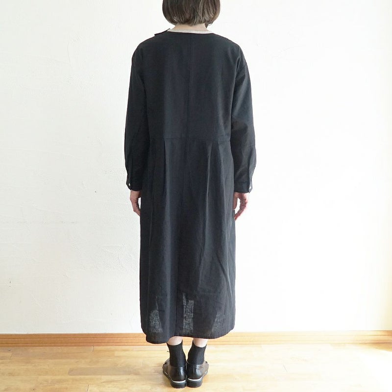 Branch m‘.,ブランチエム,ナチュラル,30代,40代,50代,60代,リネン,ゆったり,刺繍,刺繍ワンピース,ワンピース,タックワンピース,