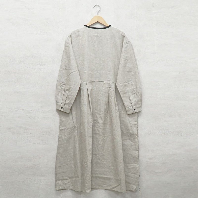 Branch m‘.,ブランチエム,ナチュラル,30代,40代,50代,60代,リネン,ゆったり,刺繍,刺繍ワンピース,ワンピース,タックワンピース,
