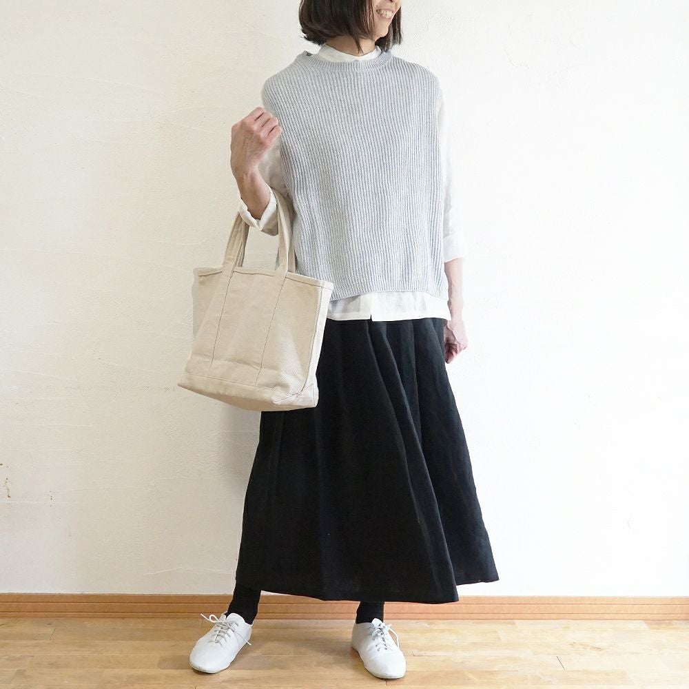 Branch m‘.,ブランチエム,ナチュラル,30代,40代,50代,60代,コットン,ゆったり, ニット,コットンニット,綿,綿ニット,ニットベスト,ベスト,