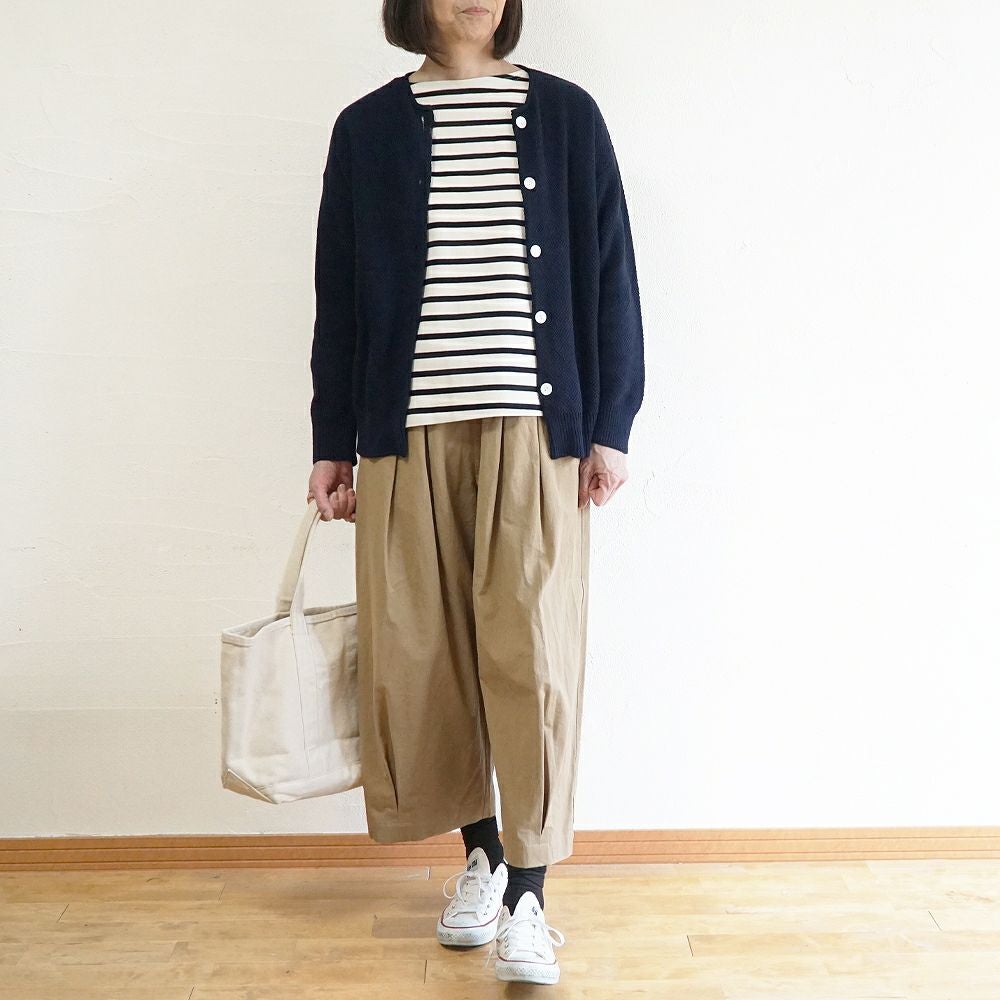 Branch m‘.,ブランチエム,ナチュラル,30代,40代,50代,60代,コットン,ゆったり, ニット,コットンニット,綿,綿ニット,ニットカーディガン,カーディガン,