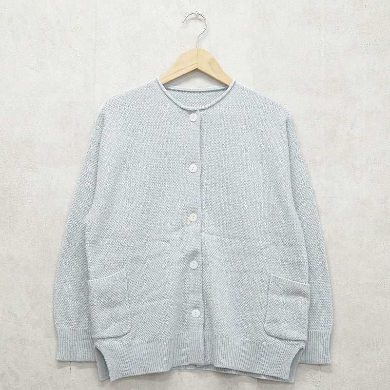 Branch m‘.,ブランチエム,ナチュラル,30代,40代,50代,60代,コットン,ゆったり, ニット,コットンニット,綿,綿ニット,ニットカーディガン,カーディガン,