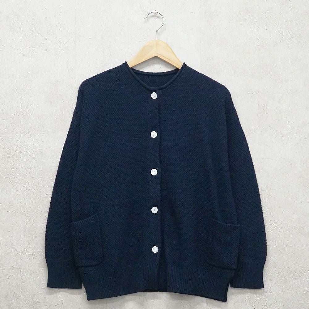 Branch m‘.,ブランチエム,ナチュラル,30代,40代,50代,60代,コットン,ゆったり, ニット,コットンニット,綿,綿ニット,ニットカーディガン,カーディガン,