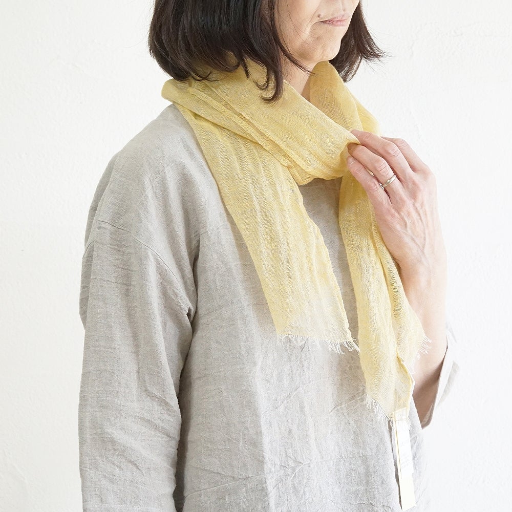 Branch m‘.,ブランチエム,ナチュラル,30代,40代,50代,60代,リネン,ゆったり,ストール,マフラー,リネンストール,ミニストール,ガーゼストール,紫外線対策