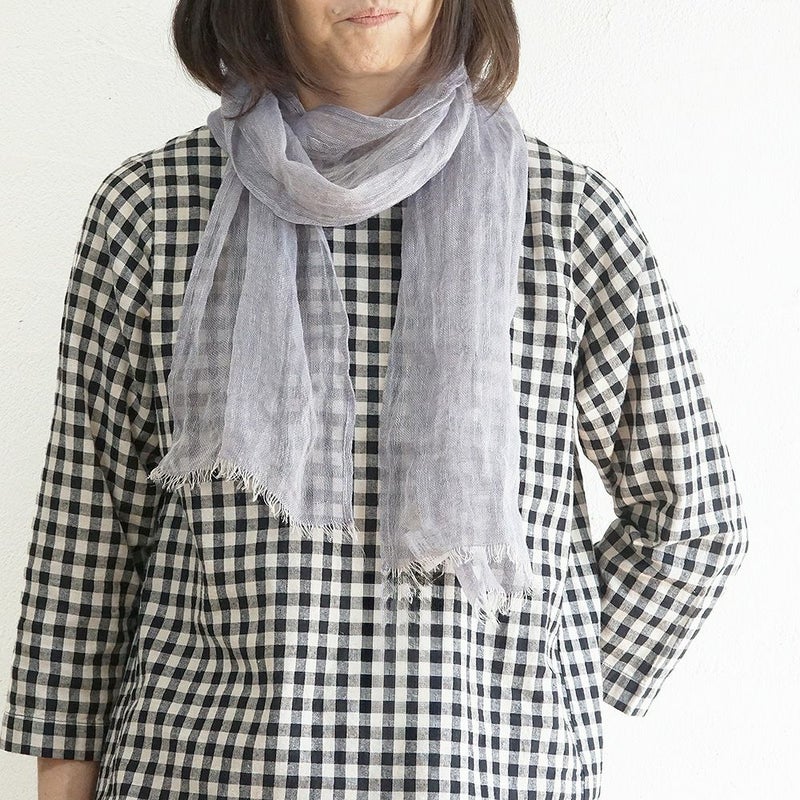 Branch m‘.,ブランチエム,ナチュラル,30代,40代,50代,60代,リネン,ゆったり,ストール,マフラー,リネンストール,ミニストール,ガーゼストール,紫外線対策