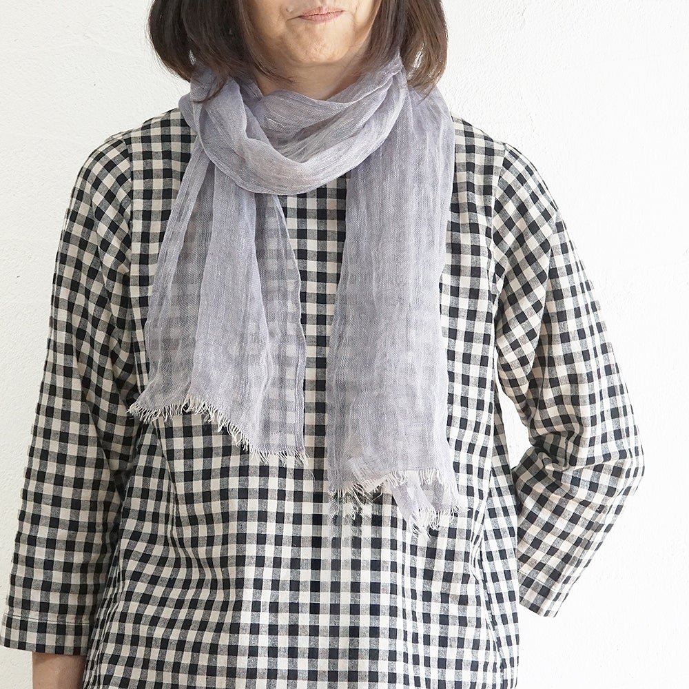 Branch m‘.,ブランチエム,ナチュラル,30代,40代,50代,60代,リネン,ゆったり,ストール,マフラー,リネンストール,ミニストール,ガーゼストール,紫外線対策