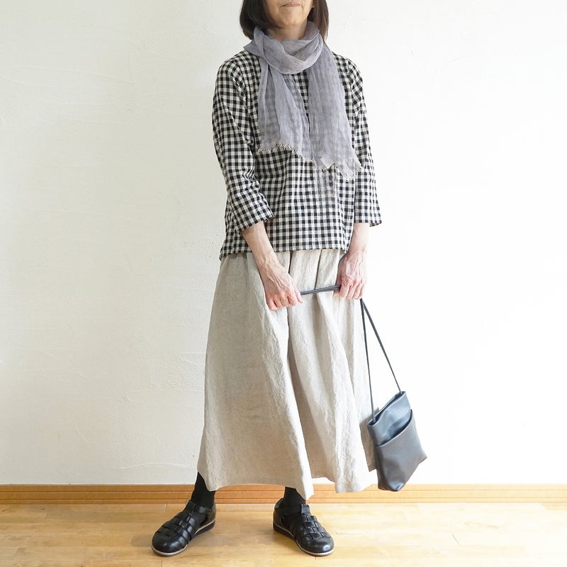 Branch m‘.,ブランチエム,ナチュラル,30代,40代,50代,60代,リネン,ゆったり,ストール,マフラー,リネンストール,ミニストール,ガーゼストール,紫外線対策