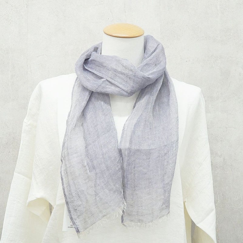 Branch m‘.,ブランチエム,ナチュラル,30代,40代,50代,60代,リネン,ゆったり,ストール,マフラー,リネンストール,ミニストール,ガーゼストール,紫外線対策