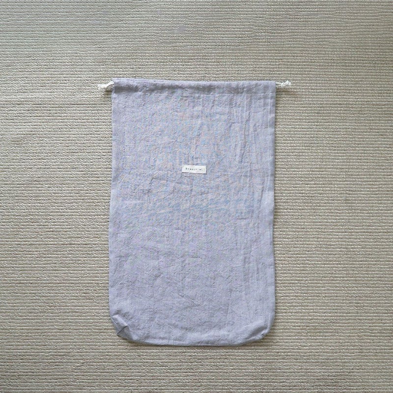 Branch m‘.,ブランチエム,ナチュラル,30代,40代,50代,60代,リネン,ゆったり,巾着,travel,トラベル,トラベルグッズ,仕分け,リネン巾着