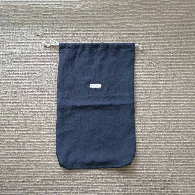 Branch m‘.,ブランチエム,ナチュラル,30代,40代,50代,60代,リネン,ゆったり,巾着,travel,トラベル,トラベルグッズ,仕分け,リネン巾着