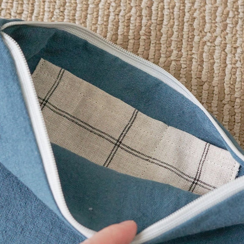 Branch m‘.,ブランチエム,ナチュラル,30代,40代,50代,60代,リネン,ゆったり,ポーチ,リネンポーチ,ファスナーポーチ,トラベルグッズ,トラベル,トラベルポーチ,