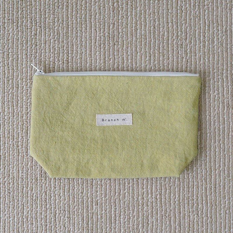Branch m‘.,ブランチエム,ナチュラル,30代,40代,50代,60代,リネン,ゆったり,ポーチ,リネンポーチ,ファスナーポーチ,トラベルグッズ,トラベル,トラベルポーチ,