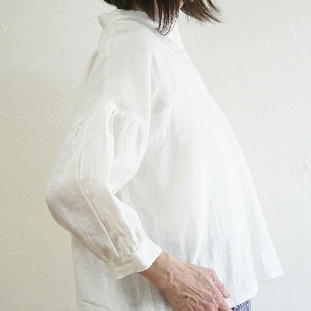 Branch m‘.,ブランチエム,ナチュラル,30代,40代,50代,60代,リネン,ゆったり,ブラウス,リネンブラウス,スキッパーブラウス,スキッパー 