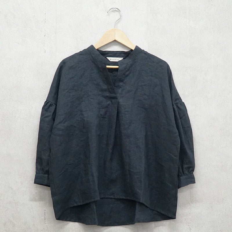 Branch m‘.,ブランチエム,ナチュラル,30代,40代,50代,60代,リネン,ゆったり,ブラウス,リネンブラウス,スキッパーブラウス,スキッパー 