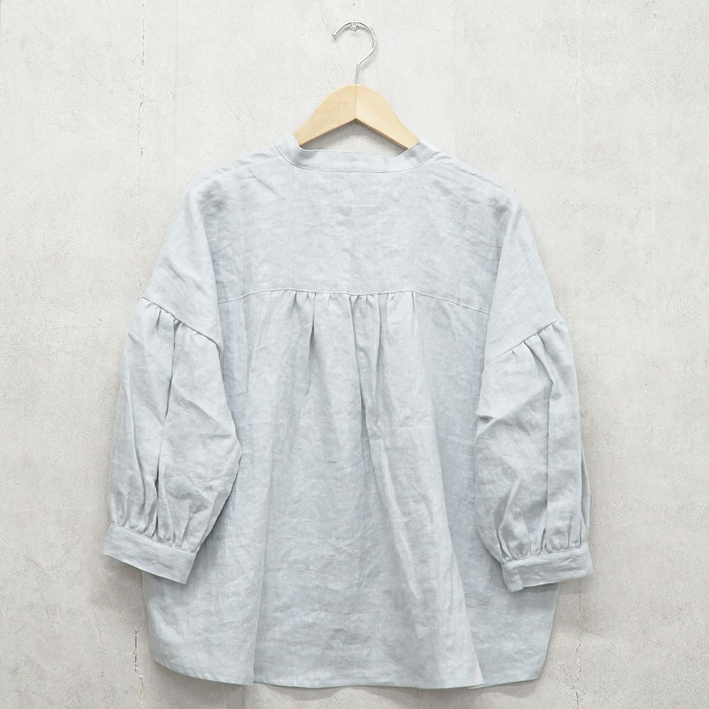 Branch m‘.,ブランチエム,ナチュラル,30代,40代,50代,60代,リネン,ゆったり,ブラウス,リネンブラウス,スキッパーブラウス,スキッパー 