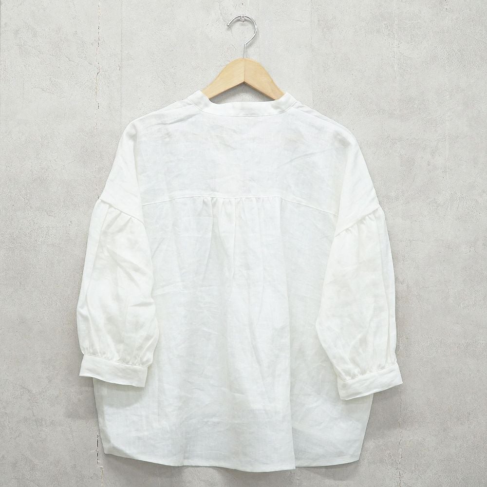 Branch m‘.,ブランチエム,ナチュラル,30代,40代,50代,60代,リネン,ゆったり,ブラウス,リネンブラウス,スキッパーブラウス,スキッパー 