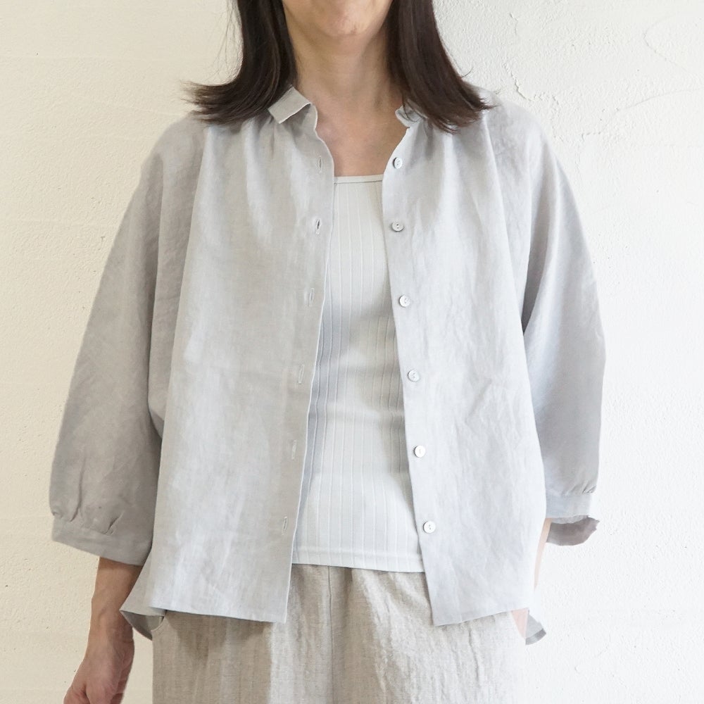 Branch m‘.,ブランチエム,ナチュラル,30代,40代,50代,60代,リネン,ゆったり,ブラウス,リネンブラウス,ドルマンブラウス,ドルマン,ドルマンシルエット,羽織, 