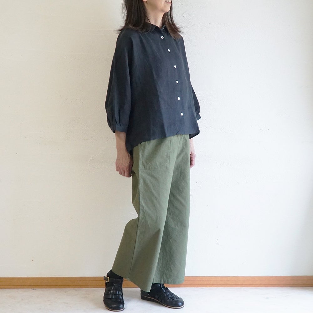 Branch m‘.,ブランチエム,ナチュラル,30代,40代,50代,60代,リネン,ゆったり,ブラウス,リネンブラウス,ドルマンブラウス,ドルマン,ドルマンシルエット,羽織, 