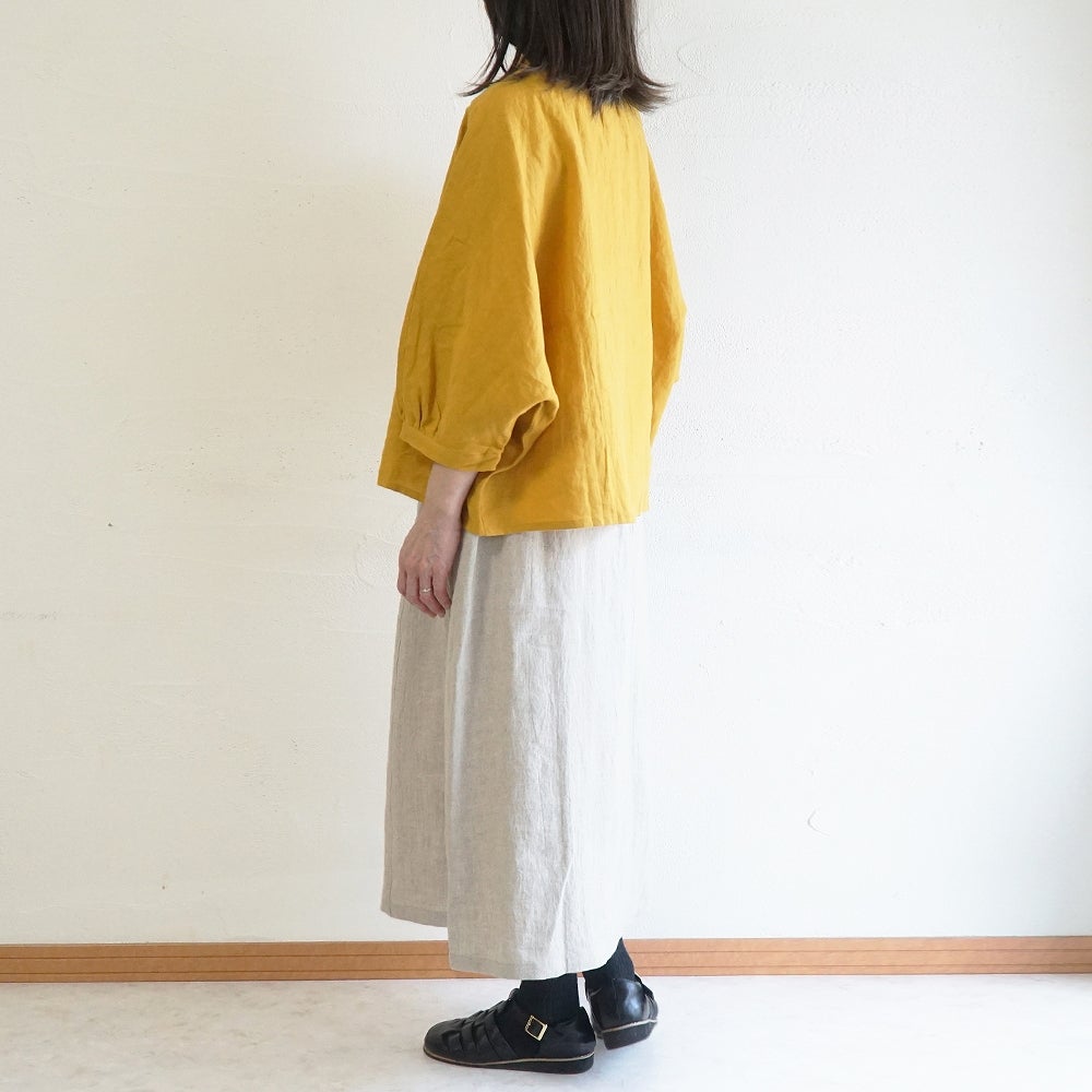 Branch m‘.,ブランチエム,ナチュラル,30代,40代,50代,60代,リネン,ゆったり,ブラウス,リネンブラウス,ドルマンブラウス,ドルマン,ドルマンシルエット,羽織, 