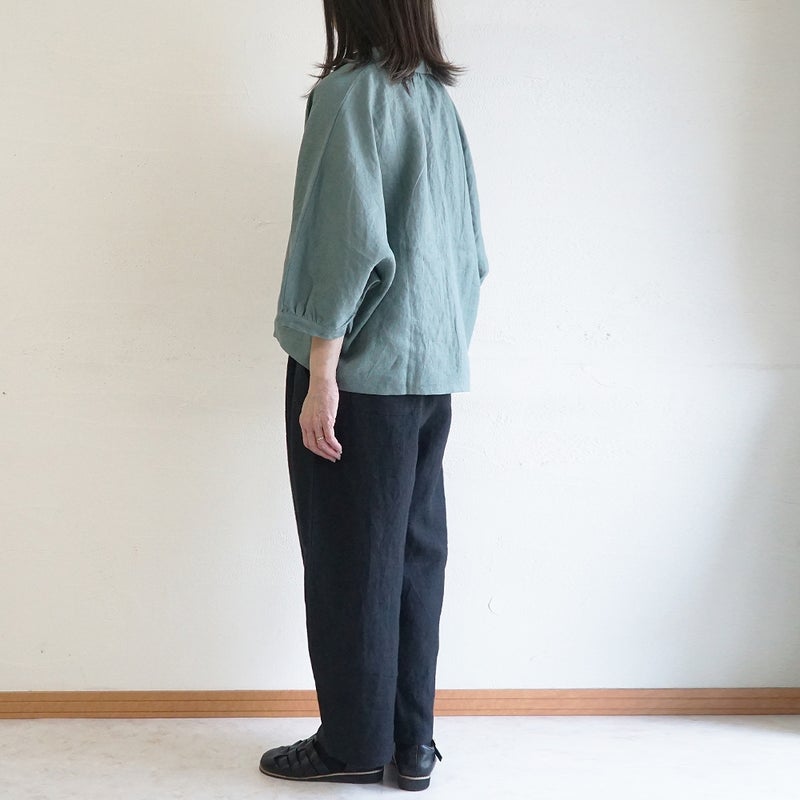 Branch m‘.,ブランチエム,ナチュラル,30代,40代,50代,60代,リネン,ゆったり,ブラウス,リネンブラウス,ドルマンブラウス,ドルマン,ドルマンシルエット,羽織, 