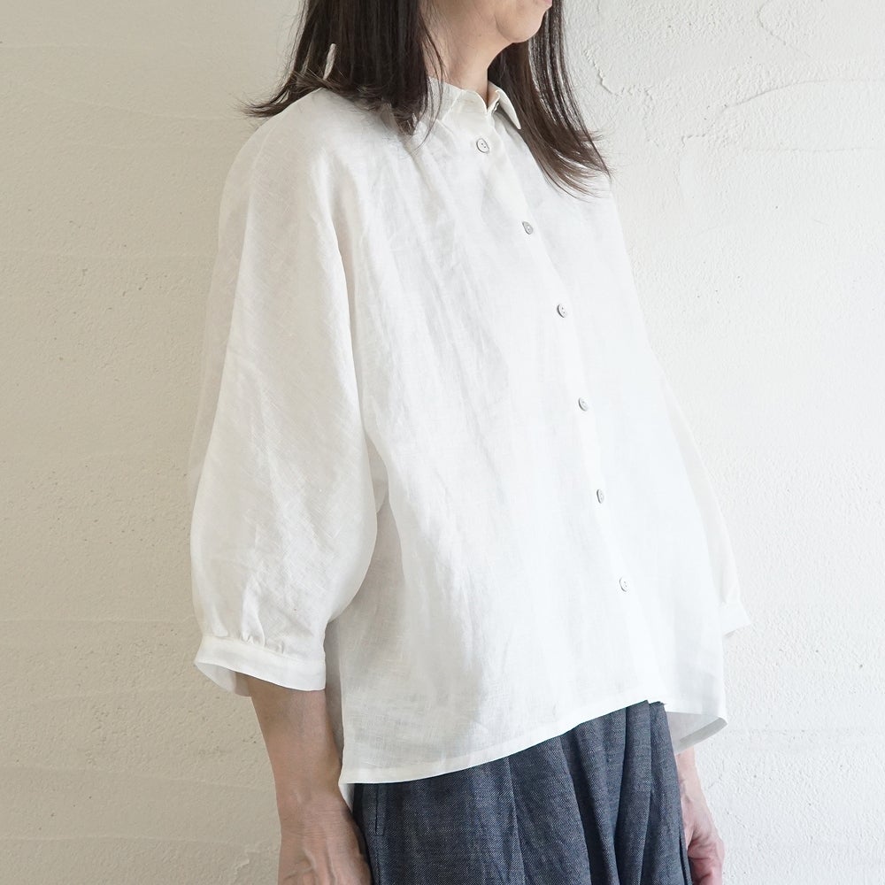 Branch m‘.,ブランチエム,ナチュラル,30代,40代,50代,60代,リネン,ゆったり,ブラウス,リネンブラウス,ドルマンブラウス,ドルマン,ドルマンシルエット,羽織, 