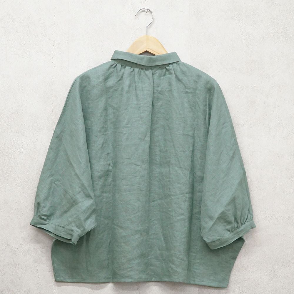 Branch m‘.,ブランチエム,ナチュラル,30代,40代,50代,60代,リネン,ゆったり,ブラウス,リネンブラウス,ドルマンブラウス,ドルマン,ドルマンシルエット,羽織, 