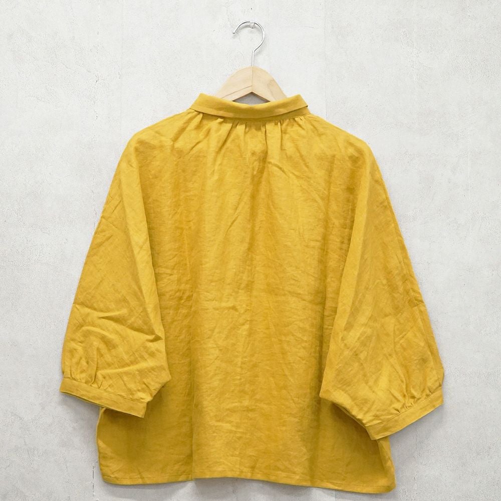 Branch m‘.,ブランチエム,ナチュラル,30代,40代,50代,60代,リネン,ゆったり,ブラウス,リネンブラウス,ドルマンブラウス,ドルマン,ドルマンシルエット,羽織, 