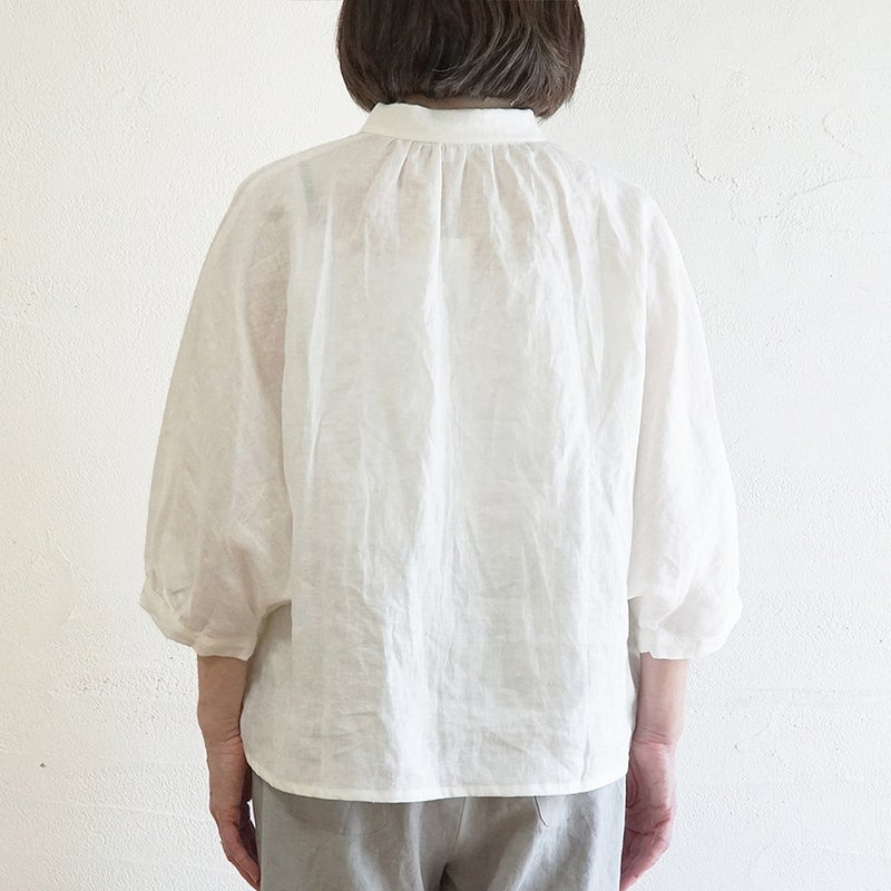 Branch m‘.,ブランチエム,ナチュラル,30代,40代,50代,60代,リネン,ゆったり,ブラウス,リネンブラウス,ドルマンブラウス,ドルマン,ドルマンシルエット,羽織, 