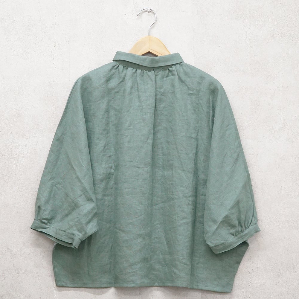 Branch m‘.,ブランチエム,ナチュラル,30代,40代,50代,60代,リネン,ゆったり,ブラウス,リネンブラウス,ドルマンブラウス,ドルマン,ドルマンシルエット,羽織, 