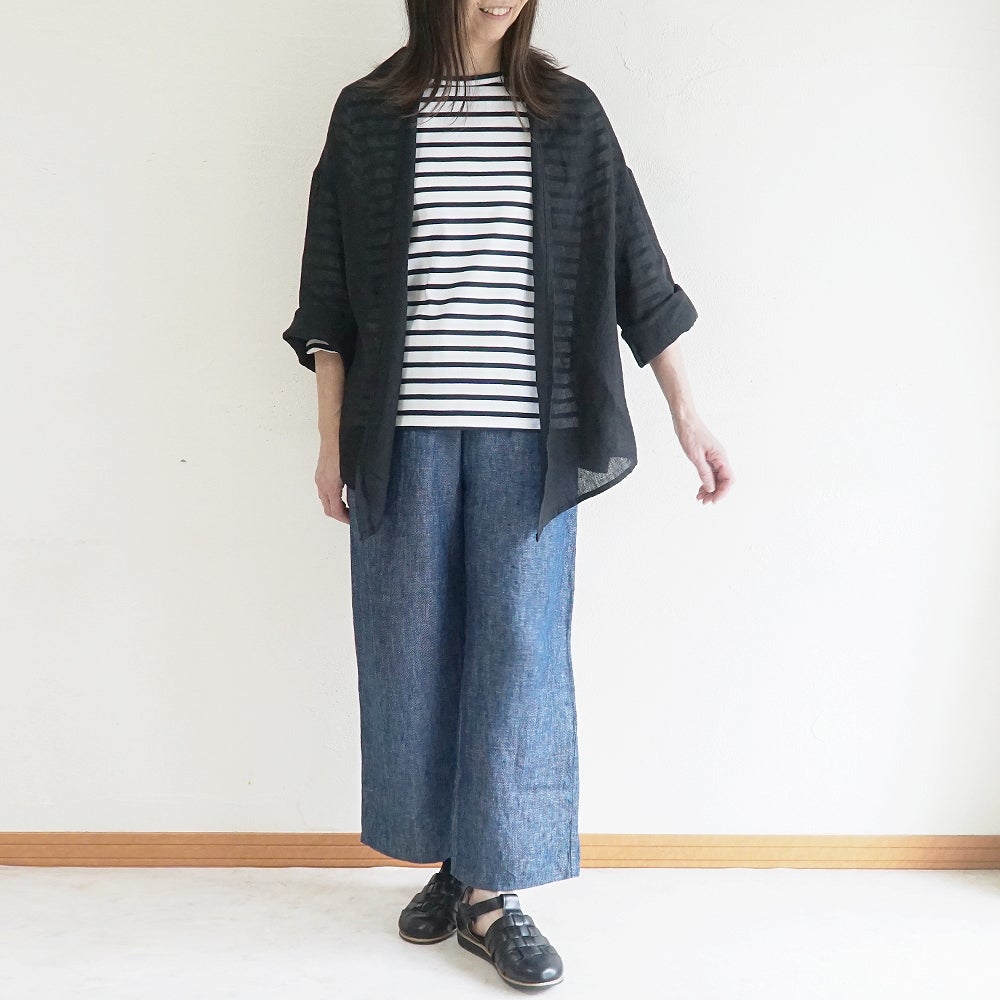 Branch m‘.,ブランチエム,ナチュラル,30代,40代,50代,60代,リネン,ゆったり,カーディガン,ショール,リネンカーデ,リネンカーディガン,リネンショール,ショールカーディガン,ストールカーディガン,紫外線対策,冷房対策