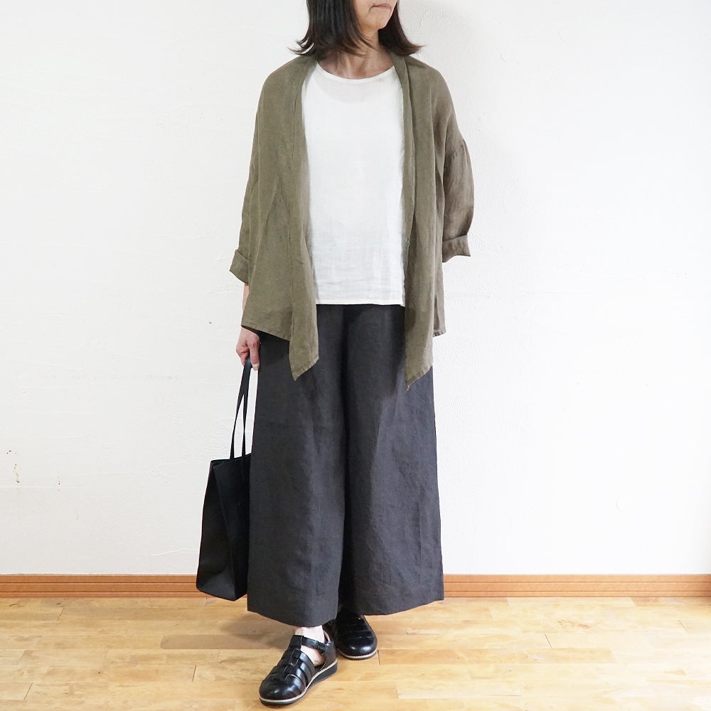 Branch m‘.,ブランチエム,ナチュラル,30代,40代,50代,60代,リネン,ゆったり,カーディガン,ショール,リネンカーデ,リネンカーディガン,リネンショール,ショールカーディガン,ストールカーディガン,紫外線対策,冷房対策