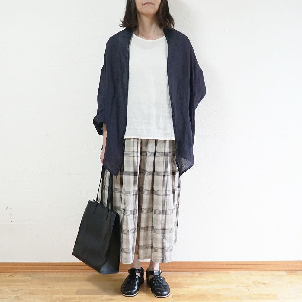 Branch m‘.,ブランチエム,ナチュラル,30代,40代,50代,60代,リネン,ゆったり,カーディガン,ショール,リネンカーデ,リネンカーディガン,リネンショール,ショールカーディガン,ストールカーディガン,紫外線対策,冷房対策