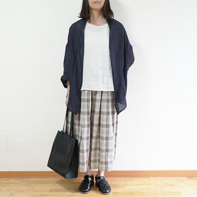 Branch m‘.,ブランチエム,ナチュラル,30代,40代,50代,60代,リネン,ゆったり,カーディガン,ショール,リネンカーデ,リネンカーディガン,リネンショール,ショールカーディガン,ストールカーディガン,紫外線対策,冷房対策