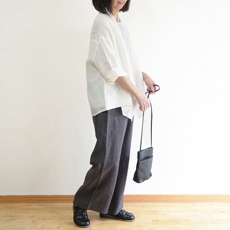 Branch m‘.,ブランチエム,ナチュラル,30代,40代,50代,60代,リネン,ゆったり,カーディガン,ショール,リネンカーデ,リネンカーディガン,リネンショール,ショールカーディガン,ストールカーディガン,紫外線対策,冷房対策