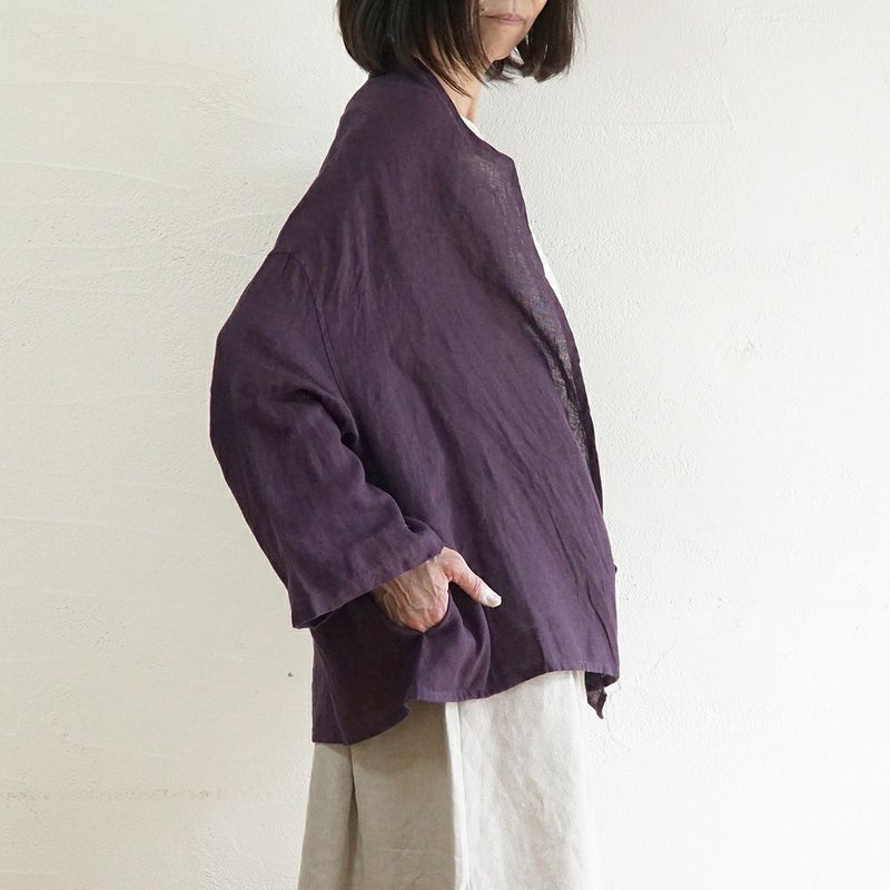 Branch m‘.,ブランチエム,ナチュラル,30代,40代,50代,60代,リネン,ゆったり,カーディガン,ショール,リネンカーデ,リネンカーディガン,リネンショール,ショールカーディガン,ストールカーディガン,紫外線対策,冷房対策